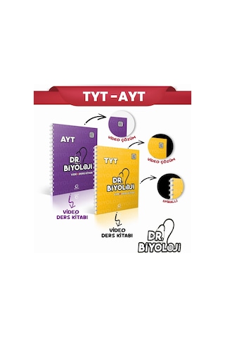 Oksijen Yayınları Dr Biyoloji Tyt Video Ders Kitabı & Ayt Video Ders Kitabı Set