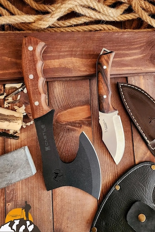 Outdoor Balta Bıçak Seti Kamp Baltası Bıçağı Nacak Budama X