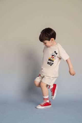 Defacto Dısney Mıckey & Mınnıe 2li Takım Erkek Bebek G9911a526smbg702 Bej-bg702