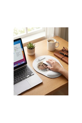 Bilek Destekli Mouse Pad Logo Veya Fotoğraf Baskılı Ergonomik Oval Öğretmene