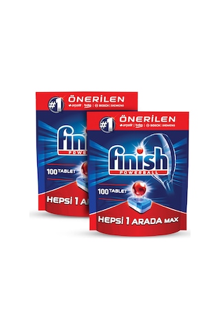 Finish Hepsi Bir Arada Bulaşık Makinesi Deterjanı 2 x 100 Tablet