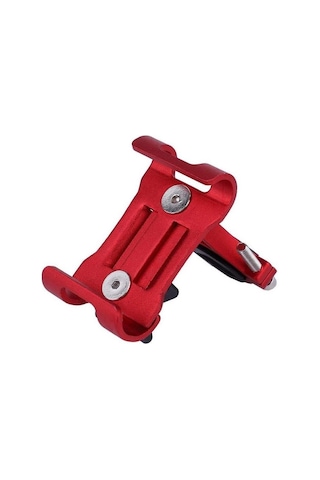 Zhltools Alüminyum Bisiklet Motosiklet Cep Telefonu Tutucu Dayanıklı Paslanmaz 360 Derece Kırmızı Kırmızı