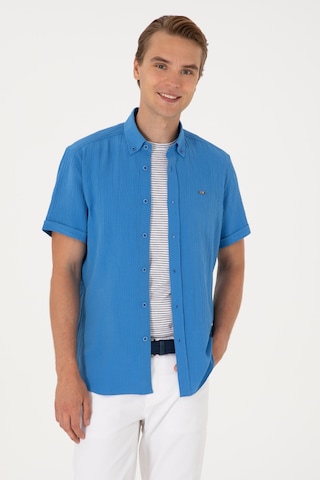 U.s. Polo Assn. Erkek İndigo Gömlek Kısa Kollu 50306328-vr028 İndigo