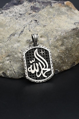 Kolye Ucu Hamd Olsun Arapça Yazlı 925 Ayar Gümüş 902401 Gümüş