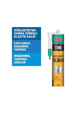 Akfix 1100e Silikon 280 G Beyaz Beyaz Beyaz