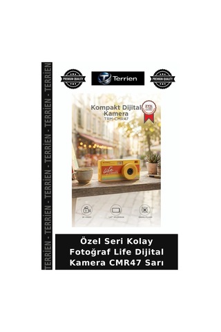 Özel Seri Kolay Fotoğraf Life Dijital Kamera Cmr47 Sarı