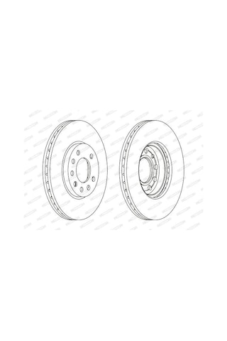 Opel Meriva A Fren Diski Ön 1.4 Twinport 280 Mm 5 Bijon Ferodo