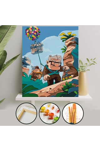 Sayılarla Boyama Tuval Seti Çıtalı 40x50 Cm - Up