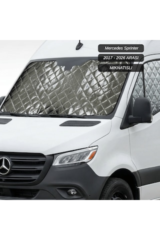 Motokaravan Ön Ve Yan Camlar İçin Isı Yalıtım Güneşlik Mercedes Sprinter