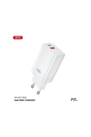 Özel Seri Enerji Akıllı Ce17 Eu 65w Q.c Pd Fast Hızlı Usb-c Usb-a Çift Çıkışlı Şarj Aleti Adaptörü
