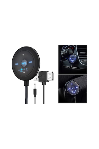 Suntek 2'si 1 Arada Fm Bluetooth 5.0 Verici Alıcı Aux Ses