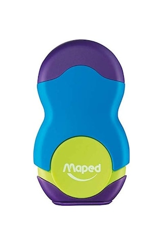 Maped Ofis Ve Kırtasiye 049121 Kalemtraş, Loopy Tek Delikli Silgili, Renkli