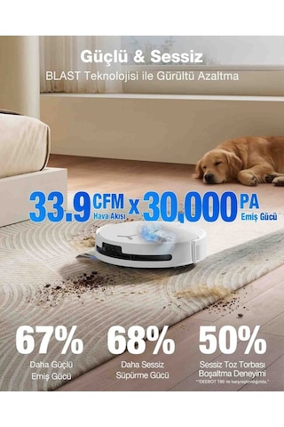Ecovacs Deebot T90 Omni Robot Süpürge Ve Paspas Gri
