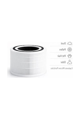 Hava Temizleyici Filtre, Beyaz, Hepa Ve Karbon Filtre Seti 150 Mm