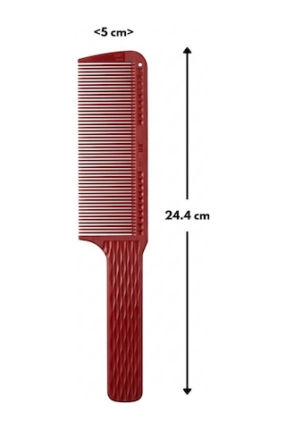 Jrl J202 24.4 Cm V-dişli Seramik Seri Profesyonel Makine Üstü Kesim Tarağı Kırmızı