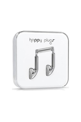 Happy Plugs Kulak içi Kulaklık Parlak Gümüş 7735