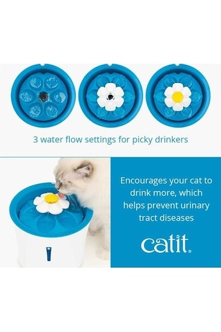 Catit 2.0 Flower Fountain Led Işıklı Otomatik Kedi Su Kabı 3 L