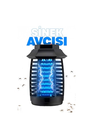 Uv Işıklı Elektrikli Sinek Öldürücü Askılı Kulplu İç Dış Mekan Kablolu Sessiz Koku Yapmaz Beyaz