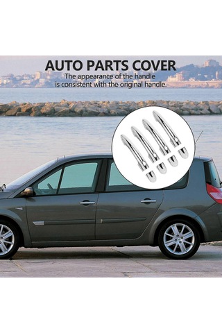 Scenic 2 Iı 2003-2009 İçin Krom Kapı Kolu Kapağı Trim Kapağı - Oto Aksesuarları - Kaiyi