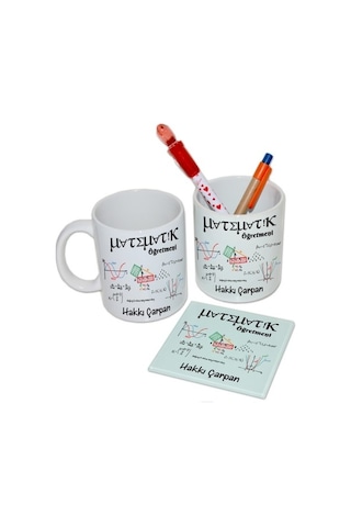 Matematik Öğretmenine Hediye - Öğretmenler Günü Isimli Set