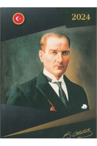 17x24 Atatürk Ajandası 2024 Özkan Res.1 Çok Renkli
