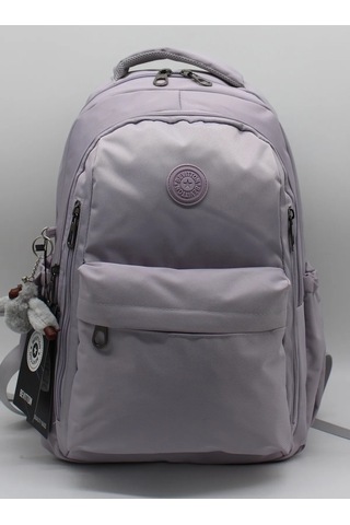 Okul Sırt Çantası Unisex Suya Dayanıklı Kumaş Okul Çantası Bvt2500 Açık Lavanta Mor