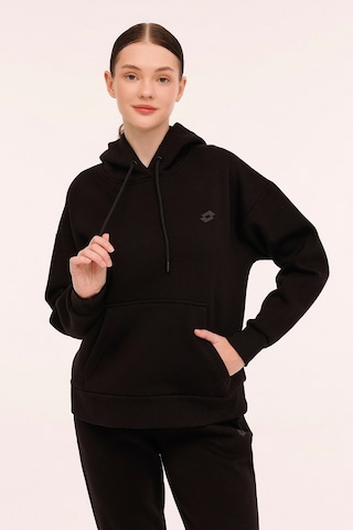 Lotto W-bsc Hoodıe 4pr Siyah Kadın Sweatshirt 000000000101924662 Siyah