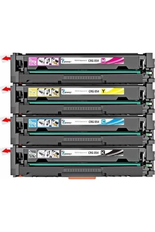 Canon I-Sensys MF645CX CRG054 CMYK 4 Renk Uyumlu Toner Seti