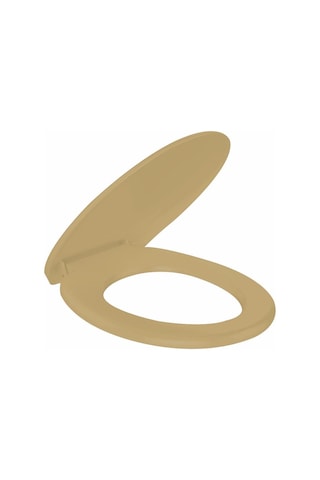 Rona Sütlü Kahve Tisa ThermoPlast Standart Klozet Kapağı (Alttan Monte)