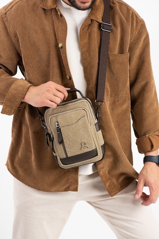 M 422 Mega Bag Erkek Portföy Omuz Çantası Camel-kahve