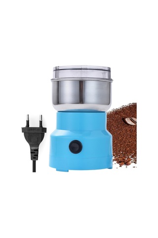 Ranyeek Stainless Steel Elektrikli Kahve Fıstığı Değiştirici - Açık Kapağı İle Gözlem, Düşük Gürültü, Çok Amaçlı, 220-240v Avrupa Şarjı Mavi