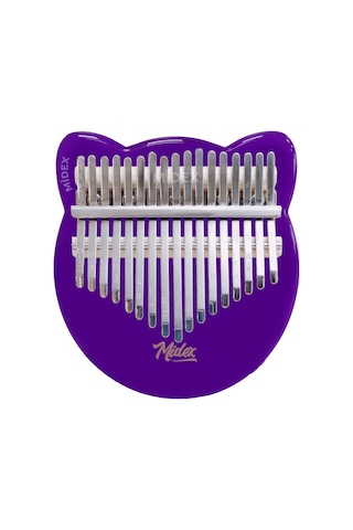 Midex KLX-660 Mor Renk Cam Kalimba 17 Tuşlu Full Set