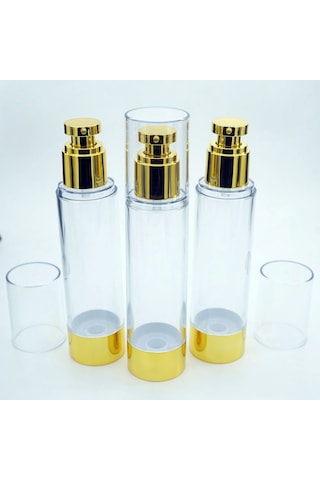 Losyon Ve Krem Şişesi 100 ML 5 Adet Parlak Airless Şişe