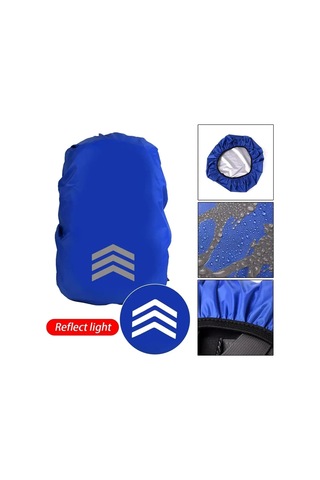 Sırt Çantası Yağmur Kapağı 1845l Gece Görünürlüğü İçin Yansıtıcı Açık Hava Yürüyüş, Kamp Kırmızı Kırmızı