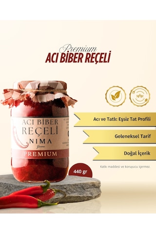 Nima Gurme Premium Acı Biber Reçeli 440 G