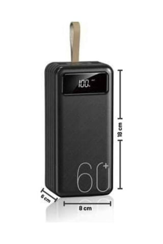 Northcity 60.000 Mah Hızlı Şarj Powerbank - 4 Cihaz Şarjı Aynı Anda - 4 Kablo Dahil