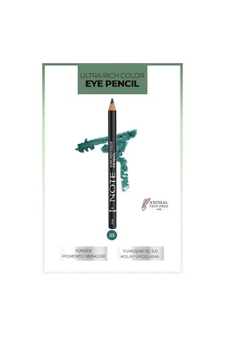 Note Cosmetique Ultra Rich Color Göz Kalemi 03 Green Apple - Yeşil