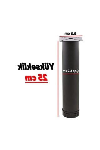 Ayarlanabilir Metal Destek Ayağı, 25 Cm Yükseklik Abanoz