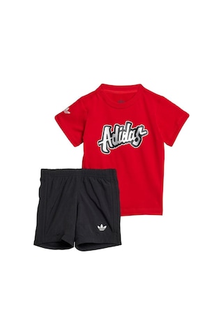 Adidas Bebek Kırmızı Bebek Esofman Takımı Short Tee Set Jc9102 Kırmızı