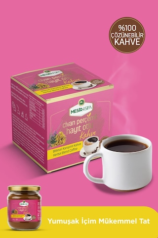 Mesirişifa Civan Perçimi Ve Hayıt Otu Katkılı Bitkisel Karışımlı Çözünebilir Kahve 75gr Çözünebilir
