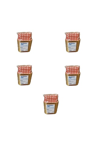 Dolphin Muffin Kare Kağıt Kırmızı Puantiyeli Altın Kek Kalıbı Kapsülü Kabı - 25 Adetlik 5 Paket Renkli