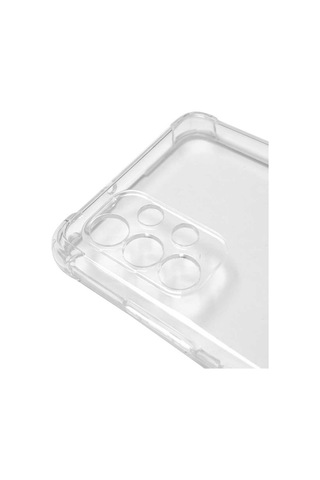 Mobilteam Galaxy Uyumlu A32 4g Kılıf Kamera Korumalı Nitro Anti Shock Silikon - Renksiz Renksiz