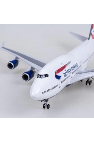 British Airways B747 Yolcu Uçağı Model Uçak 1/80 Ölçek 47cm