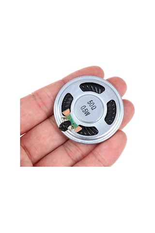 İnce 4cm 50 Ohm 0.5W Hoparlör Yuvarlak Speaker