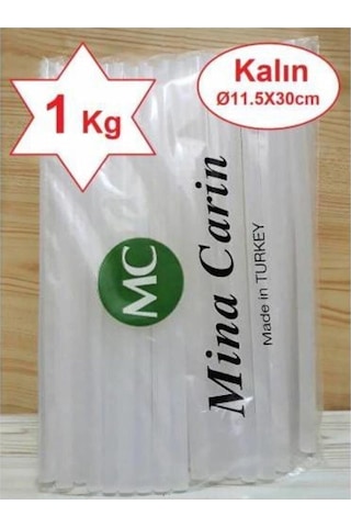 Mum Silikon Kalın 11.5x30cm Sıcak Mum Silikon Çubuk Uç 1 Kg Mum Silikon Kalın 11.5x30cm Sıcak Mum Silikon Çubuk Uç 1 Kg