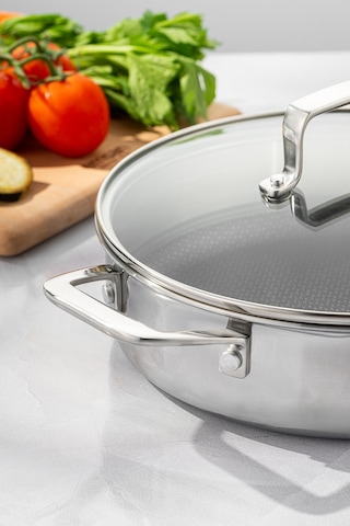 Emsan Pro Tri Ply Karnıyarık Tencere Çelik 24 Cm Gümüş