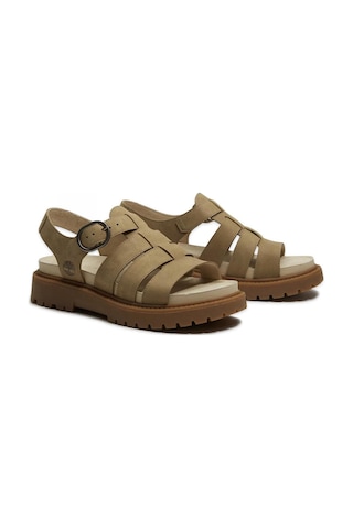 Timberland Tb0a2q1p Clairemont Way Fisherman Sandal Kahverengi Kadın Sandalet-14426 Tb0a2q1pen31 Medıum Beıge Nubuck