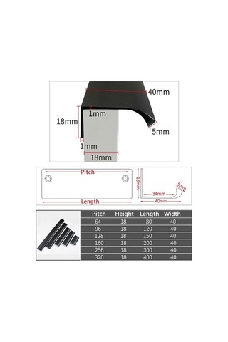 Pazly Altın Yatak Odası Kapısı Kolu, 400mm, Alüminyum, Modern, Gizli Donanım, Siyah Ve Altın Renk Altın