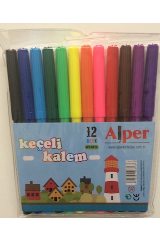 Keçeli Kalem 12 Renk