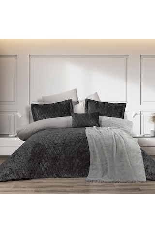 Schafer Home Daily Kadife Çeyiz Seti-9 Parça-gri Gri Schafer Home Daily Kadife Çeyiz Seti-9 Parça-gri Gri